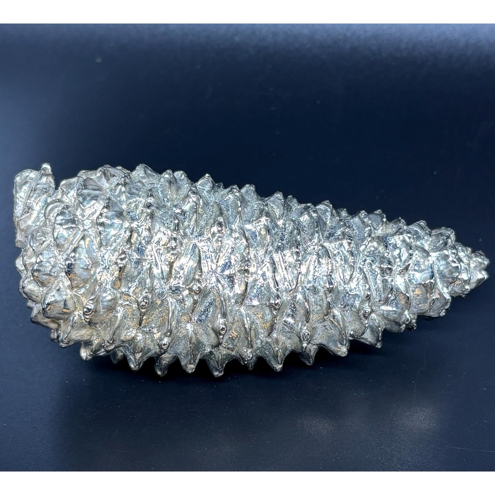 Dept 56 Silver Plated Pinecone Paperweight